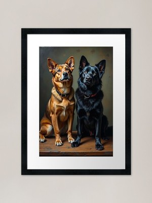 Loyal Companions Gerahmter Kunstdruck Gerahmtes Wandbild Poster Leinwanddruck Bild