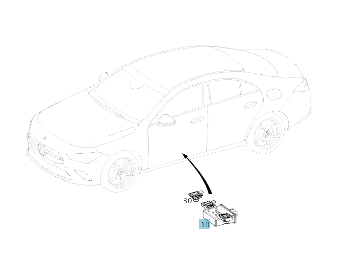 Tire Pressure Module Control Unit Mercedes A0009009018 NEW