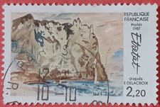 French Stamp / Timbre France Oblitéré 2F 20C  ETRETAT 1987 N° 2463
