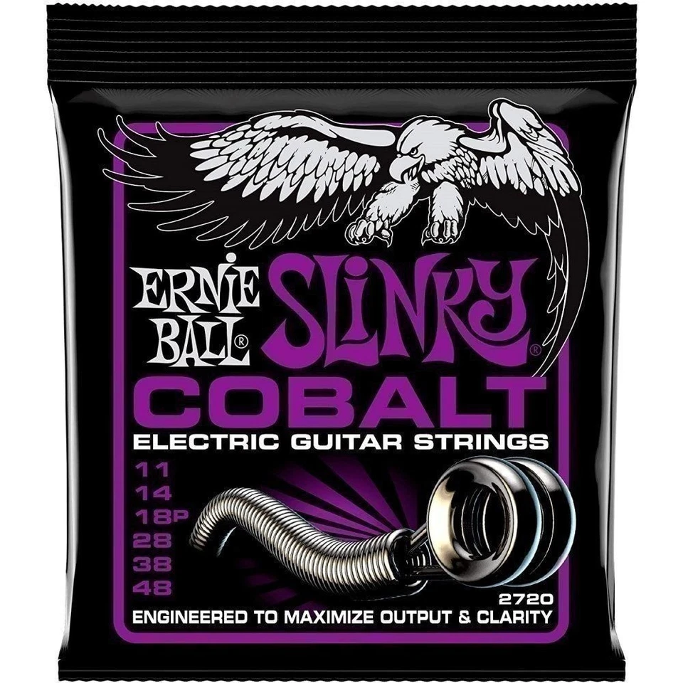Electric Guitar Strings Ernie Ball Cobalt Power Slinky P02720, 11-48 2 Pack - Image 2 of 4