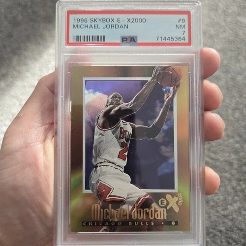 1996 SKYBOX E-X2000 MICHAEL JORDAN #9 PSA 7 NM / NEAR MINT - BEAUTIFUL CARD