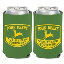 JOHN DEERE QUALITY FARM EQUIPMENT 2 SIDED DESIGN CAN HOLDER NEW WINCRAFT