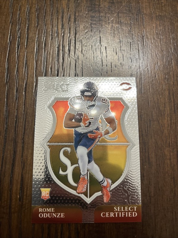 2024 Panini Select - Select Certified Rookies Rome Odunze #10 (RC)