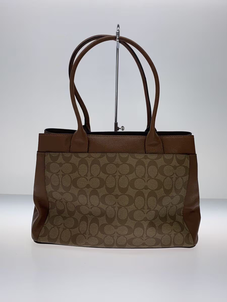 COACH Tote Bag Procurement PVC BRW F31475 thumbnail 3