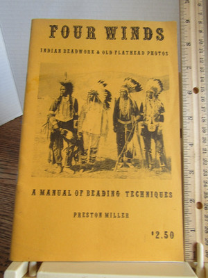 Four Winds Beading Techniques Preston Miller Flathead Indian Beadwork 1971 photo