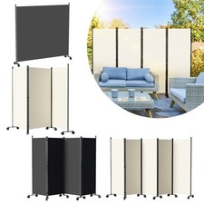 Paravent Windschutz Raumteiler auf Rollen Wand Trennwand Stellwand Umkleide Deko