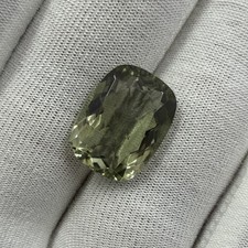 Semi-Precious Cushion Cut Green Amethyst Loos...