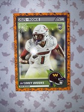 Ja'corey Brooks Rookie RC 2025 Score A Treat Card #61 Washington Commanders