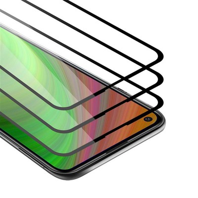 3x Fullcover Tempered Glass for Huawei P40 LITE E Screen Protection Film