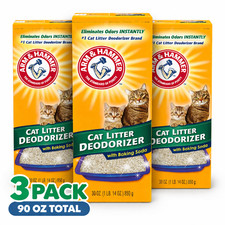 3 pack Arm  Hammer Cat Litter Deodorizer Odor Eliminator 30 oz