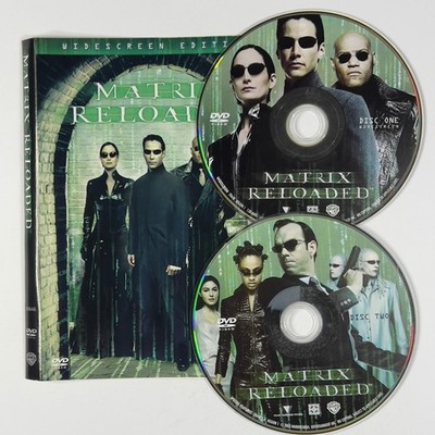Matrix Reloaded DVD 2003 Widescreen Keanu Reeves Laurence Fishburne