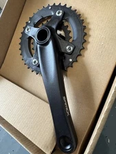 Samox Crankset - 175mm, 9-Speed, 36/22t, 104/64 BCD, Black TAF26-231AA-BB0-175