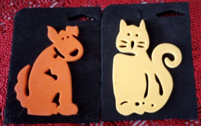 TheGudStuff: Brand NEW, Dog & Cat Foam Crafting Stamps, Ink Paint Scrapbooking 