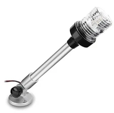 12 inch 3 Nautical Mile Navigation Anchor Lights All Round 360° White LED Wit...