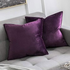 UK Velvet Plush Cushion Cover Pillow Cases Sofa Decor 12"16" 18" 20" 24" 26" 28"