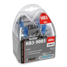 HALOGEN LAMPS HB3 9005 65W WHITE LIGHT PAIR OF HEADLIGHT BULBS CAR P20D 4500K