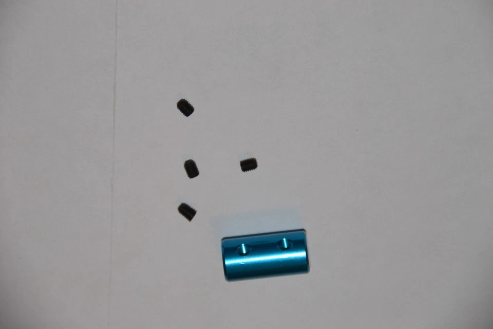 DRIVELINE COUPLER 1MM TO 1MM WITH SET SCREWS ALUMINUM RC BOAT TRAIN - Image 2 of 3