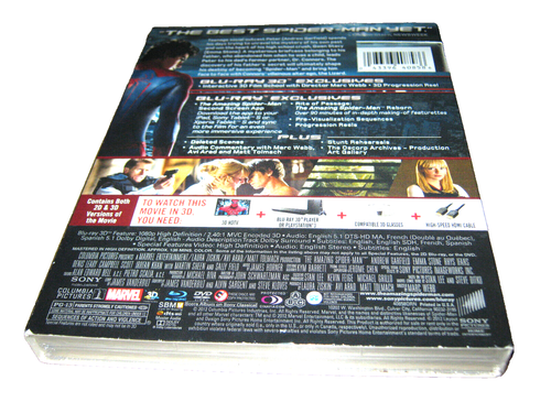 The Amazing Spider-Man - Lenticular Cover - 3D Blu-Ray - New Sealed - Region A - Picture 2 of 2