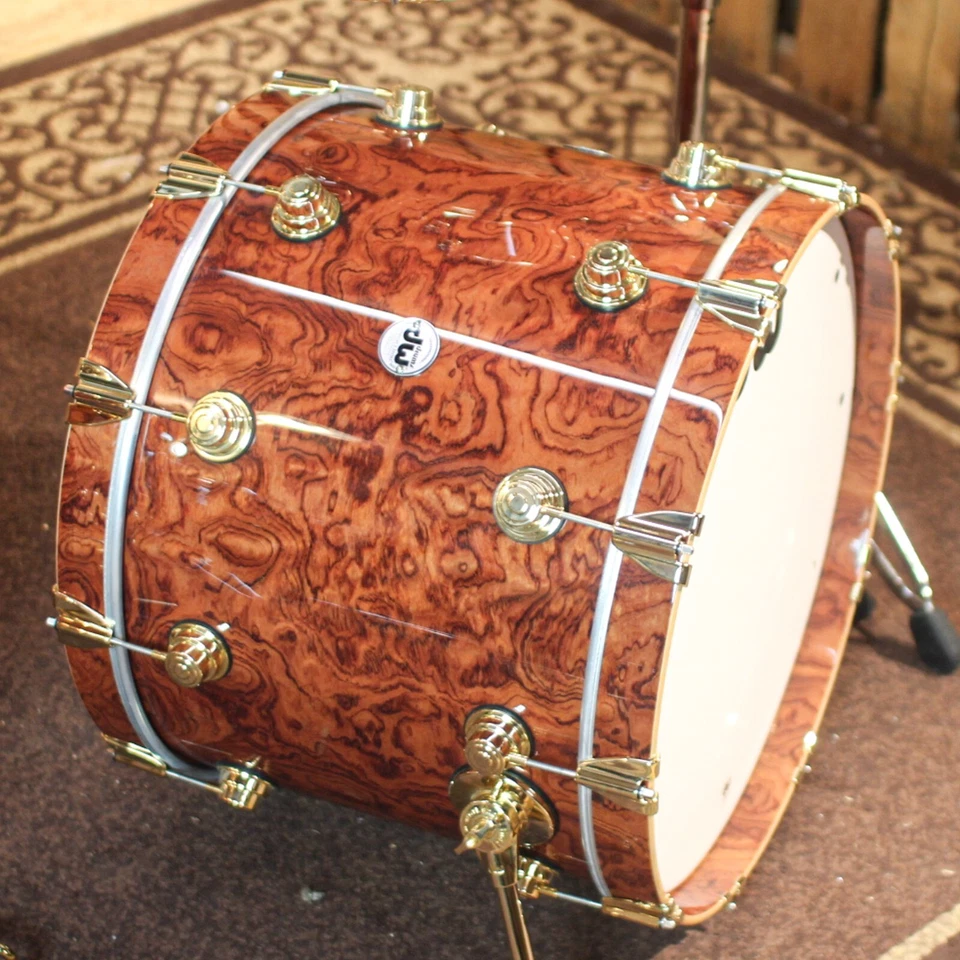 Juego de batería de abeto caoba Bubinga de coleccionista DW - 22,10,12,14,16,14SN SO#1255629 Foto 2 de 4