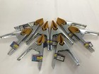 8 x 6" Metal spring clamps with Protective Leather Covers market stall Clips