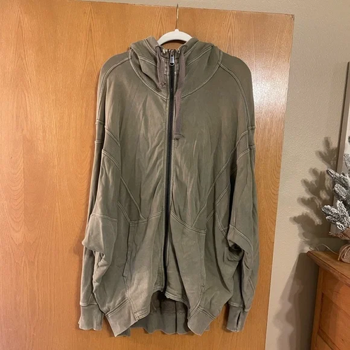 FP Movement by Free People All Your Love Olive Green Hoodie Size Small