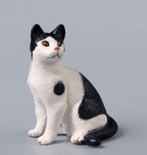 Black  White Cat Animal Toy PVC Action Figure Doll Kids Toys Party Gifts