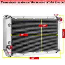 4 Row Radiator for 72-79 Ford Ranchero TORINO Thunderbird Mercury Cougar MARK IV