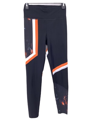 Sweaty Betty The Zero Gravity Glitch Leggings Black Size XS Striped Full Length