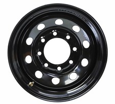 Libra 16 X 6 Trailer Wheel 8 Lug On 6.5 Bolt Pattern Black Mod -17025