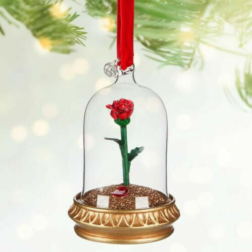 Disney verzauberte Rose beleuchtetes Skizzenbuch Ornament 3-1/4" - Die Schöne und das Biest - Bild 1 von 3