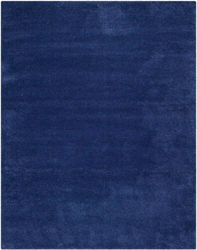 Plain Modern Carpet Area Rug Runner Up Polyester 4 x 6 Feet Blue - Picture 1 of 2