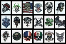 TRIBAL SKULL WATERPROOF TEMPORARY TATTOO FOR MEN WOMEN BODY ARM ARMBAND STICKER