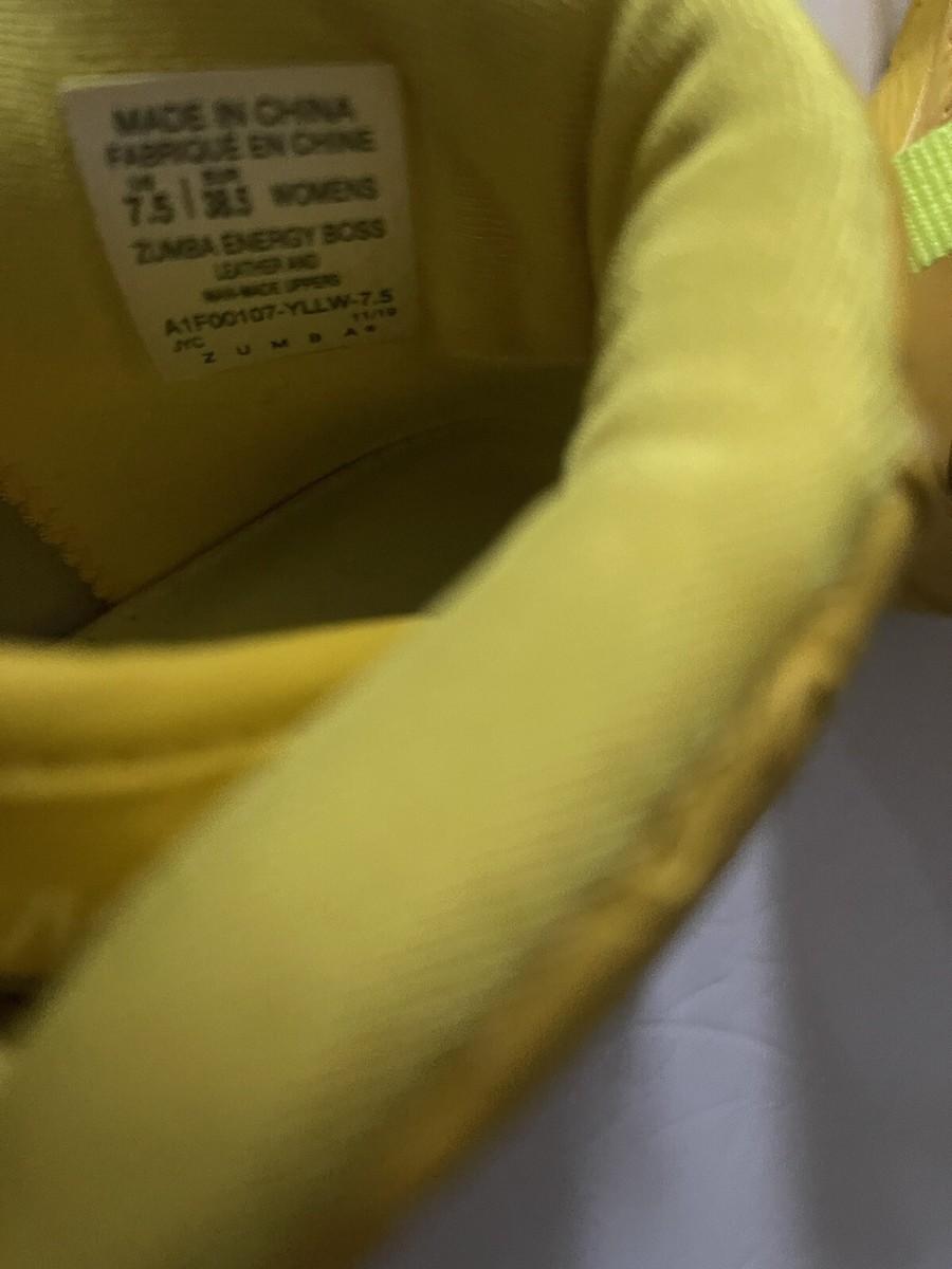 サイズ5♪Zumbaズンバ Energy Boss シューズ - Yellow Zumba Energy Boss Shoes - Yellow A1F00107 size 13 – Natysports