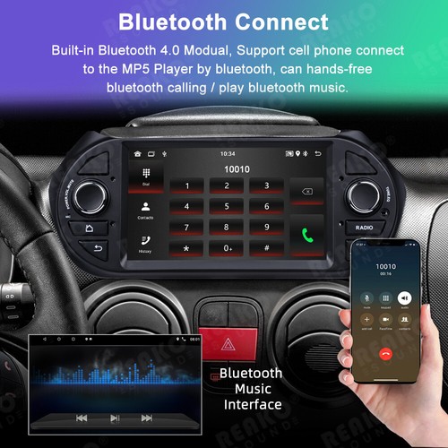 7'' Android13 Autoradio Stereo GPS Navi BT Carplay 64G per Für FIAT Fiorino Qubo - Bild 7 von 19