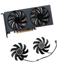 For POWERCOLOR RX5600XT 5700 6600 6600XT 6700 Graphics Card Cooling Fan 4Pin