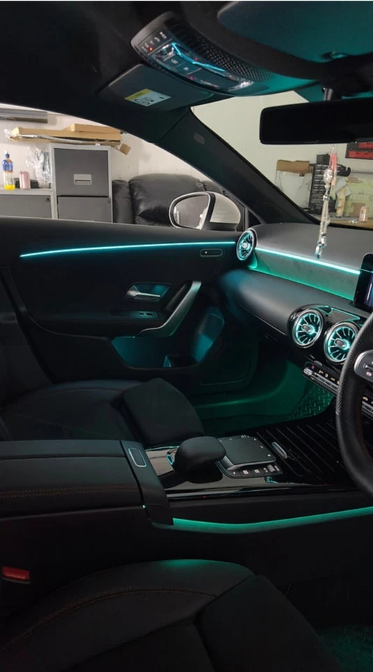 Mercedes Benz A Class CLA W177 W118 X118 From 2019 Ambient Lighting Kit UK Model - Image 3 of 4