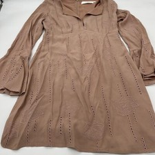 Astr The Label Pink Floral Embroidered Dress Size Small