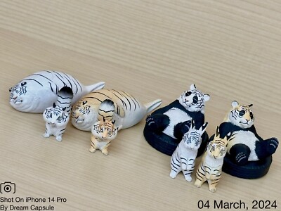 Tiger Animals Orange White Torans Forum Gachapon (Complete Set 8
