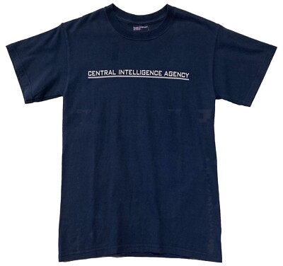 CIA Central Intelligence Agency United States Government T-Shirt Size Small Blue