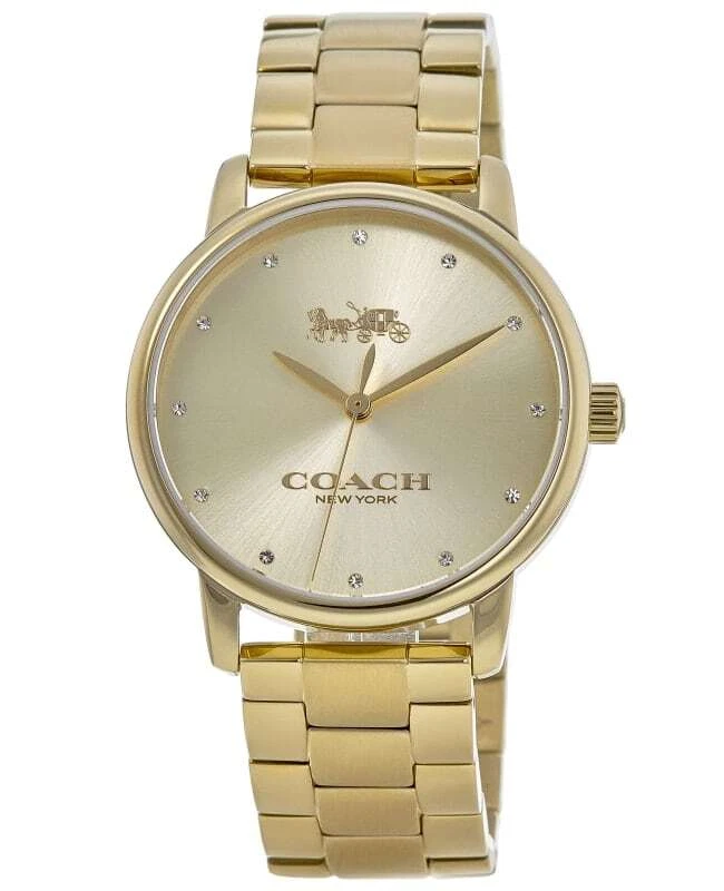 Coach women's store gold watches