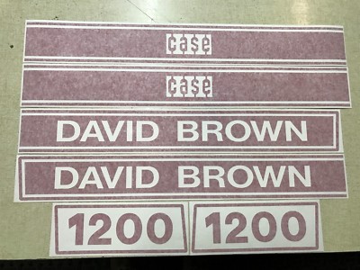 David Brown 1200 Hood Decals