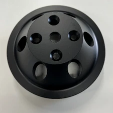 BB Chevy Black Aluminum 1 Groove Short Water Pump Pulley SWP BBC 396 427 454