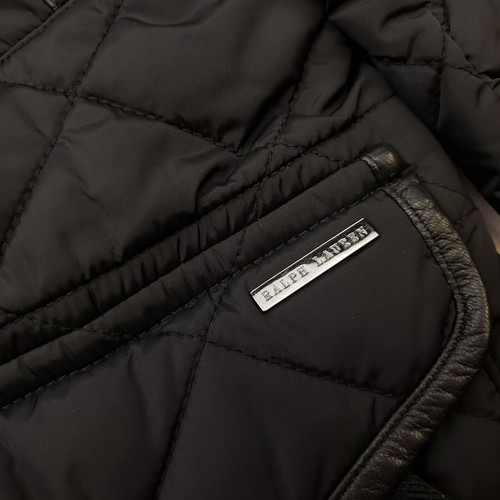 Chaqueta acolchada Polo Ralph Lauren MEDIANA para mujer Field Country Barn Utility negra - Imagen 8 de 24
