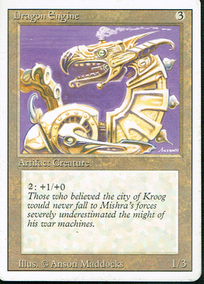 MAGIC THE GATHERING REVISED ARTIFACT DRAGON ENGINE lp