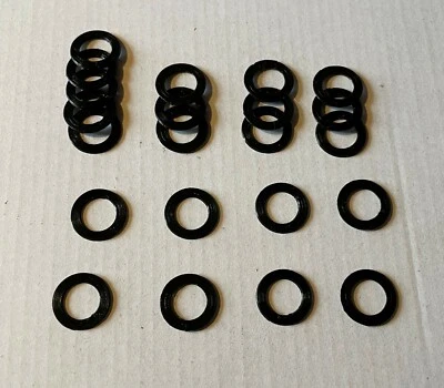 Fitschenringe Unterlegscheiben Türen Scharniere Zimmertüren schwarz 1 - 4 mm