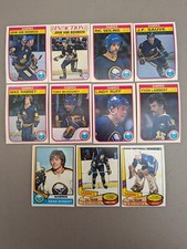 1982-83 O-Pee-Chee Buffalo Sabres Team Lot Of 11 Cards NHL Hockey