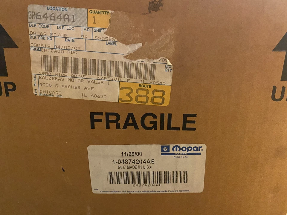 motor de ventilador para 2000 dodge/chrysler caravana cidade e campo. - Imagem 3 de 3