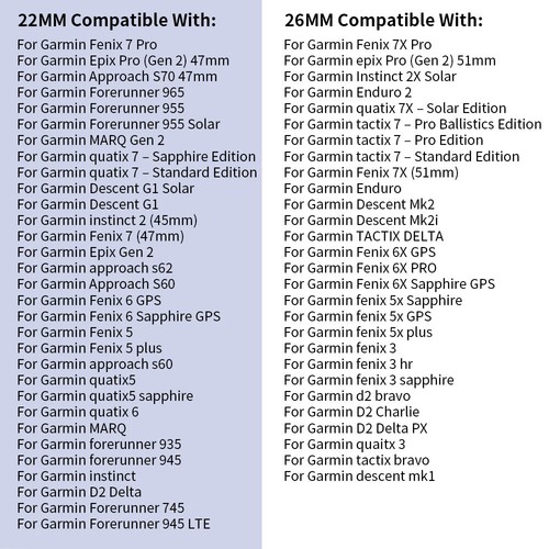 22mm 26mm Nylonowy pasek pętli do Garmin Fenix 8 7X 6X Pro 7 7S 6 6S 5X 5 Pasek do zegarka - Zdjęcie 2 z 15