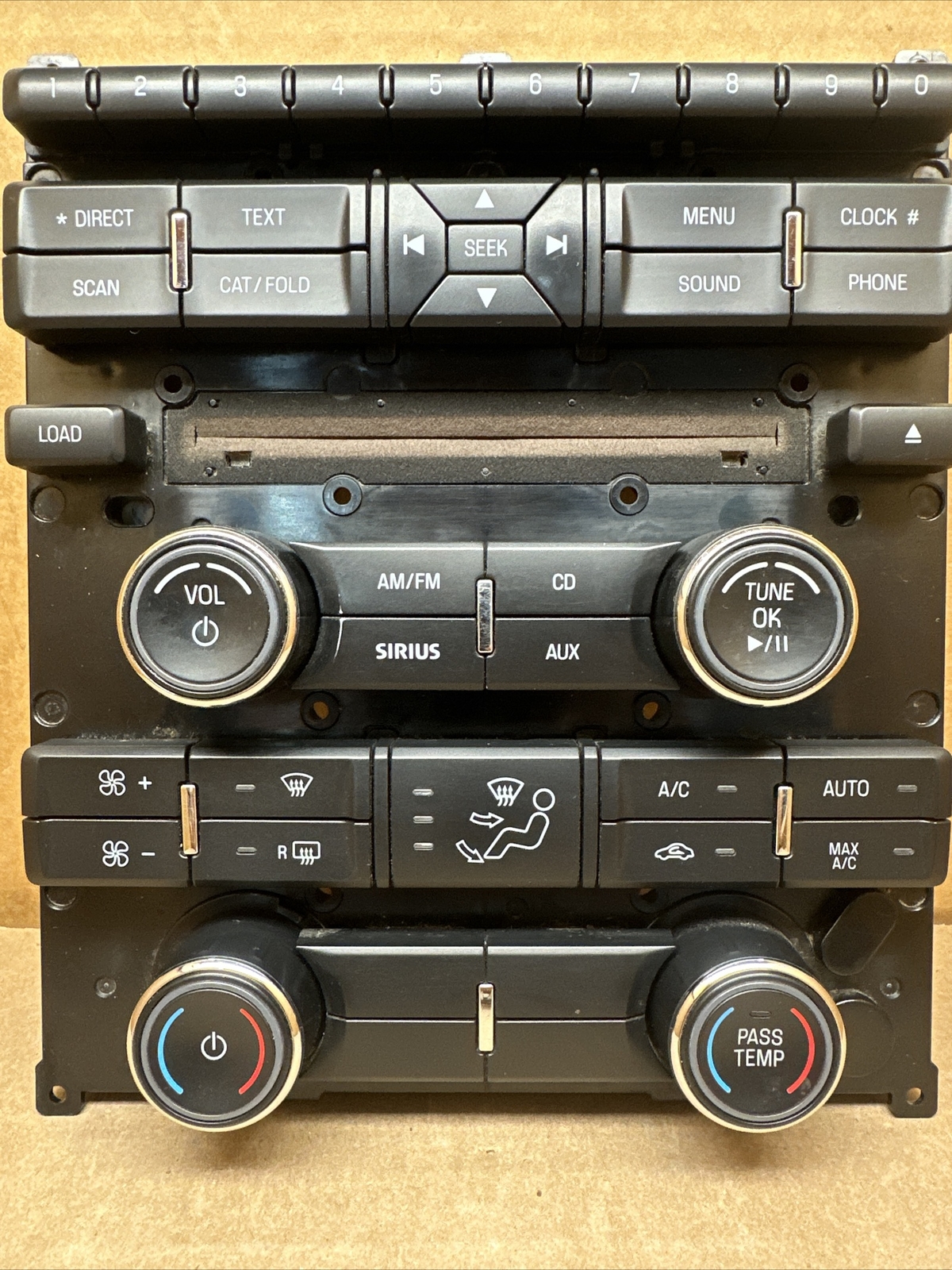 2010-2012 Ford Taurus Radio Face Climate Control Panel AG1T-18A802-BB OEM
