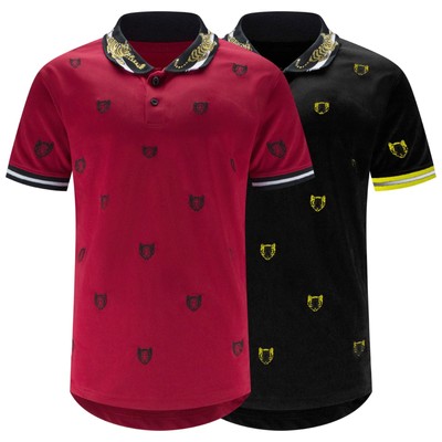 tiger on collar shirt